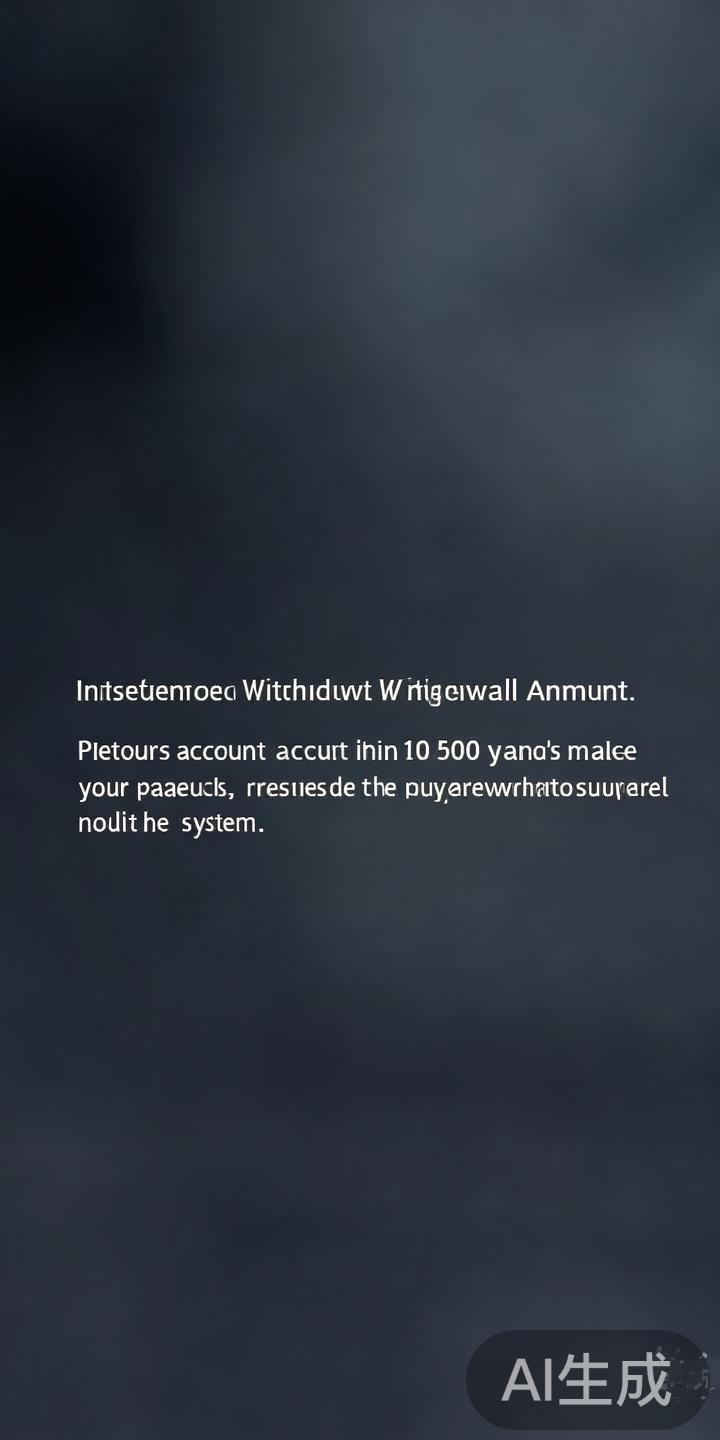 未达到最低提现额度
平台通常会设定最低提现金额，